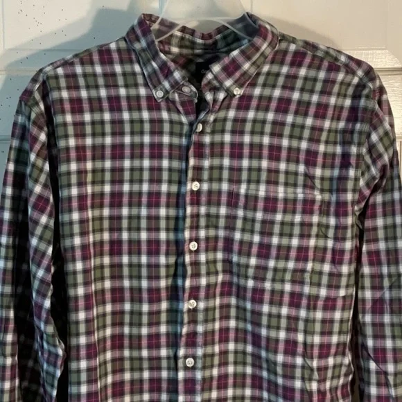Men's Plaid Gap Shirt - Multicolor XL - Picture 3 of 13
